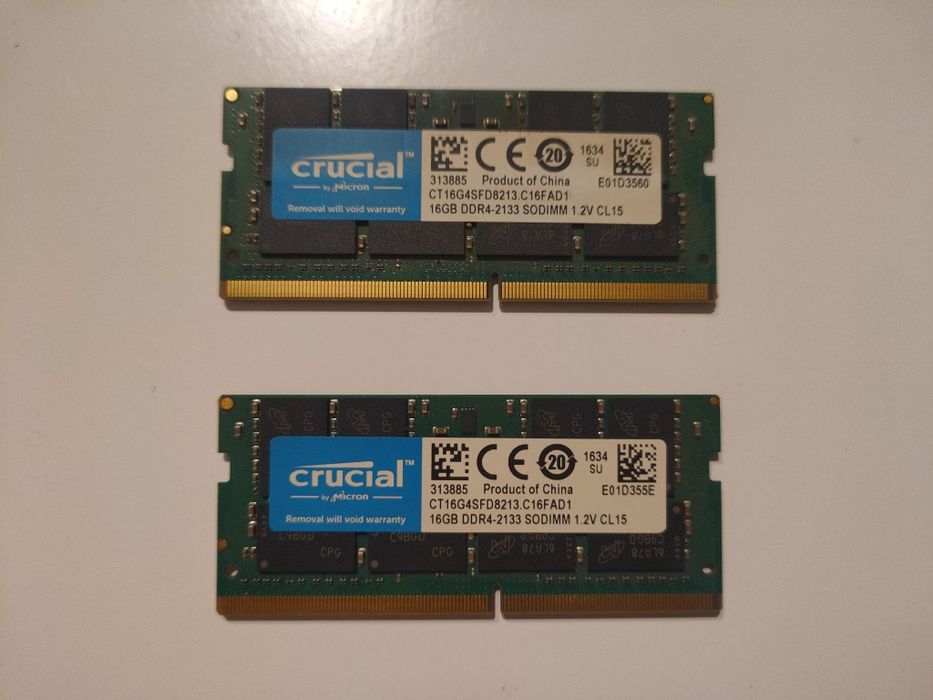 Pamięć RAM 32 GB (2 x 16 GB) DDR4 Crucial SO-DIMM