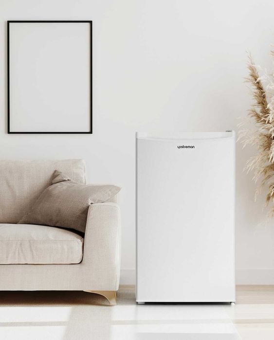 Mini lodówka Upstreman 91 L z zamrażarką, lodówka biała