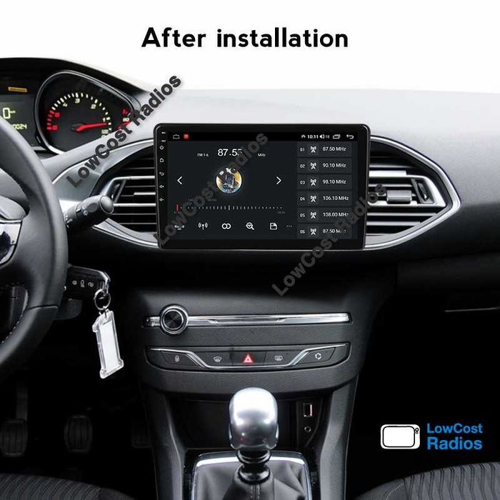 Auto Rádio PEUGEOT 308 T9 308S | GPS ANDROID 15 BT USB APPS WIFI - 9'' | CARPLAY • ANDROID AUTO