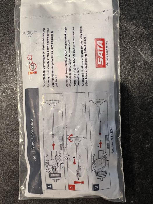 NOWY pistolet lakierniczy SATA SATAjet 5000 B RP 2.5 +1.3 .