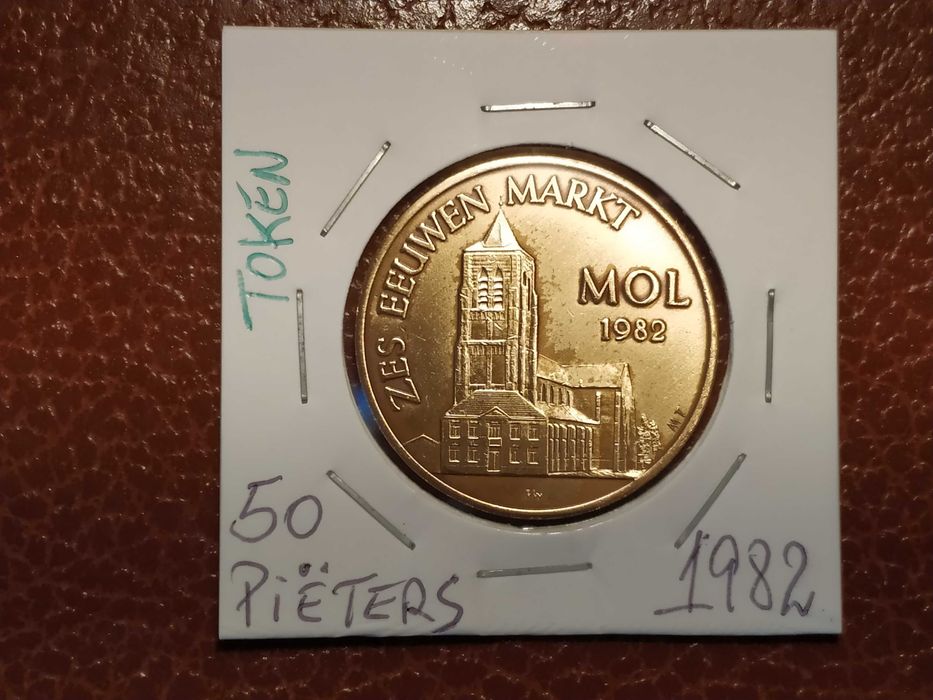 A30 Token/medalha de 50 Pieters de 1982