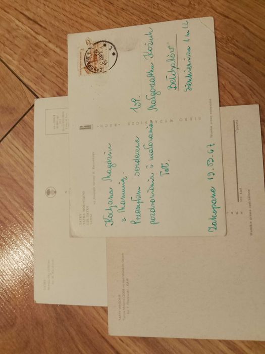 stare kartki pocztowe prl góry tatry zestaw 3 sztuki