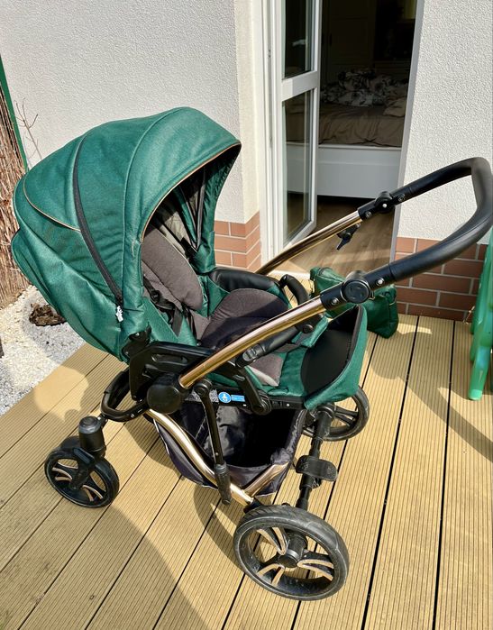Wozek Bebetto Bresso Premium class zielony 2w1