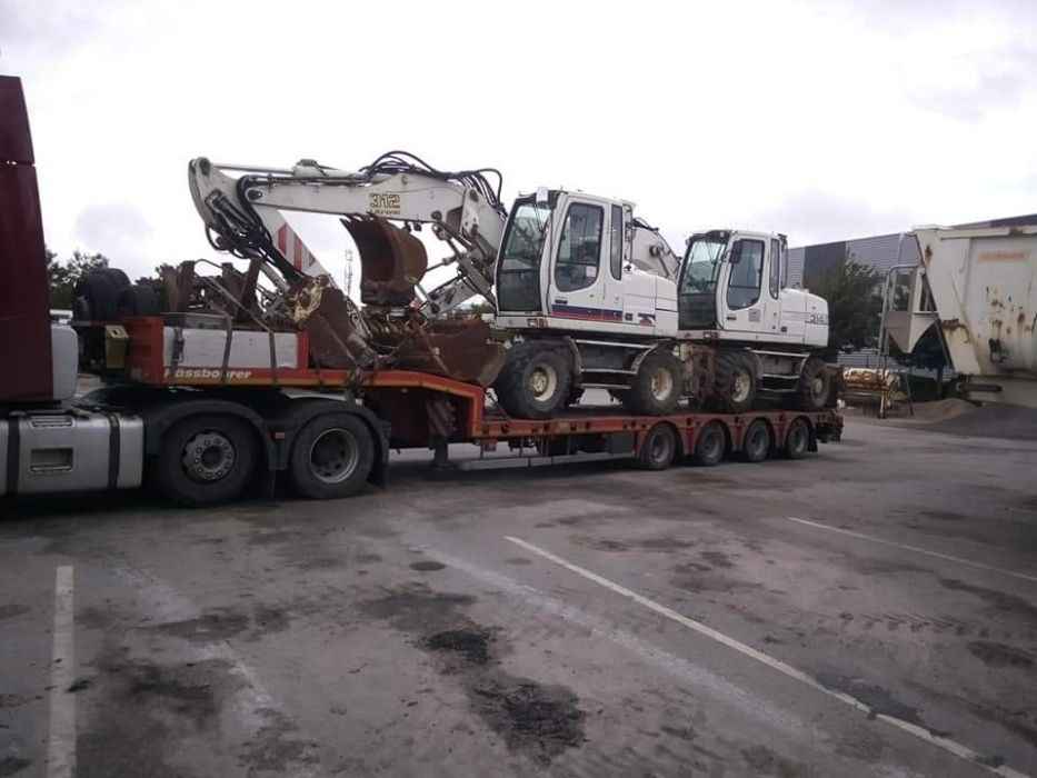 Transport MASZYN niskopodwoziowy ponadgabarytowy ponadnormatywny