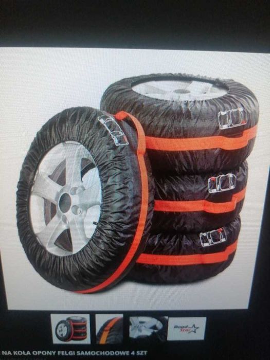Nowe Pokrowce na  koła opony felgi samochodowe 4 SZT