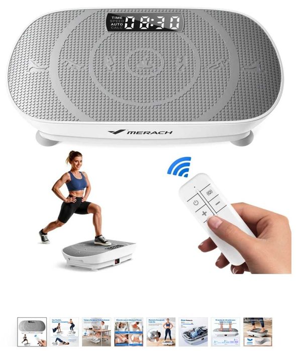 Plataforma Vibratoria MERACH FITNESS 10 Velocidades NOVO por estrear