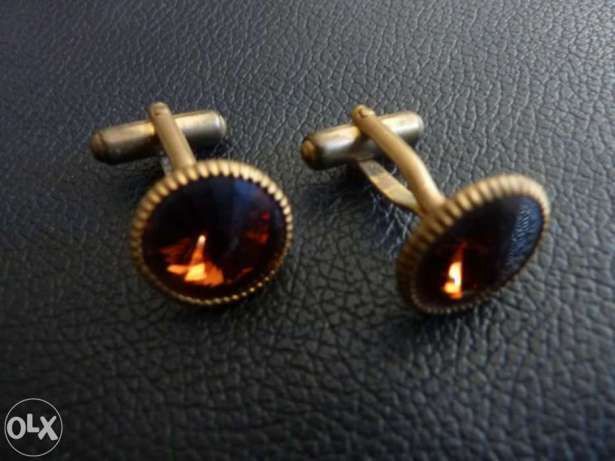 3 Pares Botões de Punho + Mola Gravata