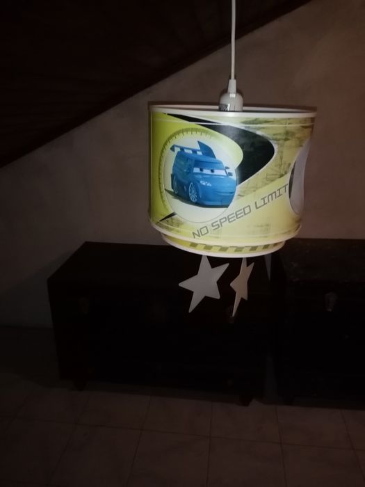 Candeeiro de tecto Disney cars