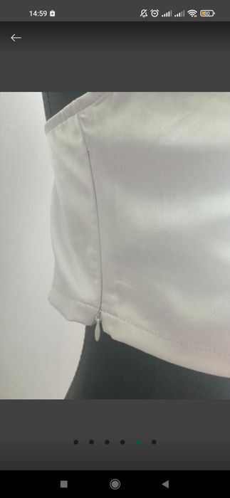 Новый Шелковый сатиновый атласный топ майка в бельевом стиле PLT