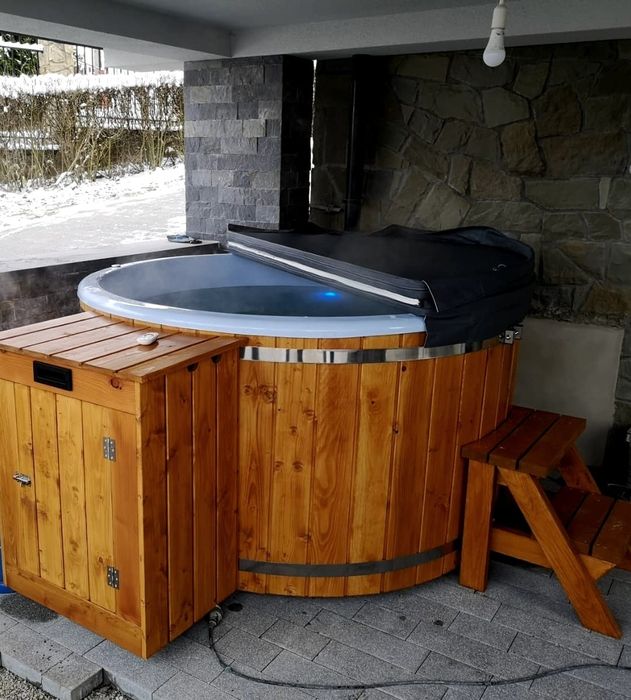 Balia Bania jacuzzi ogrodowe, gorąca beczka piec na gaz prąd