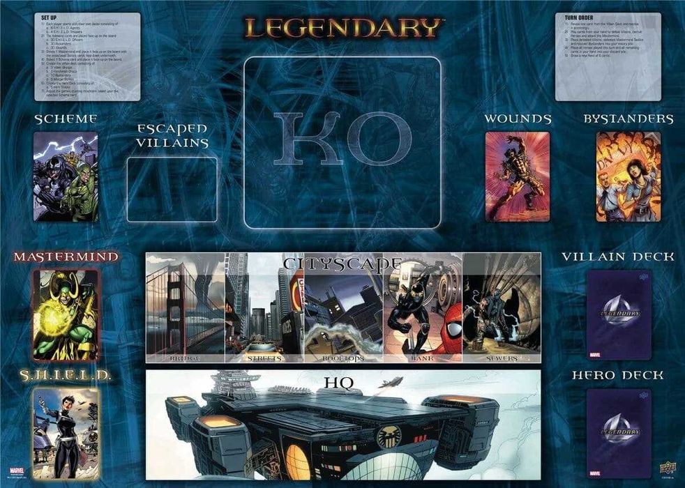 Настільна гра Legendary: Marvel / Легендарні: Колодобудівна Гра Марвел