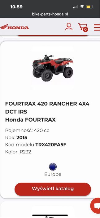 Honda rancher  trx 420  quad trx 420FA6, FA5 cdi ecu moduł