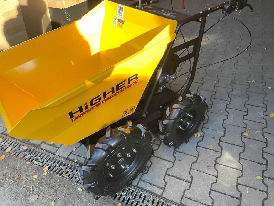 Taczka spalinowa mini wywrotka HIGHER wozidło spalinowe LONCIN 4,5 KM
