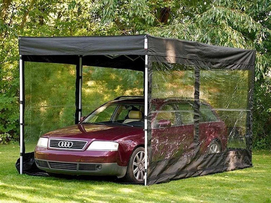 Garagem dobrável auto/mota Flex CarCover Dancover 2,5x5m – Excelente estado