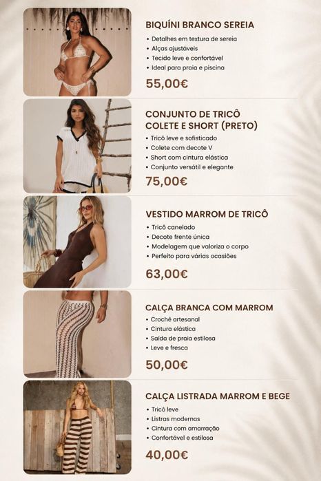 Moda praia brasileira.