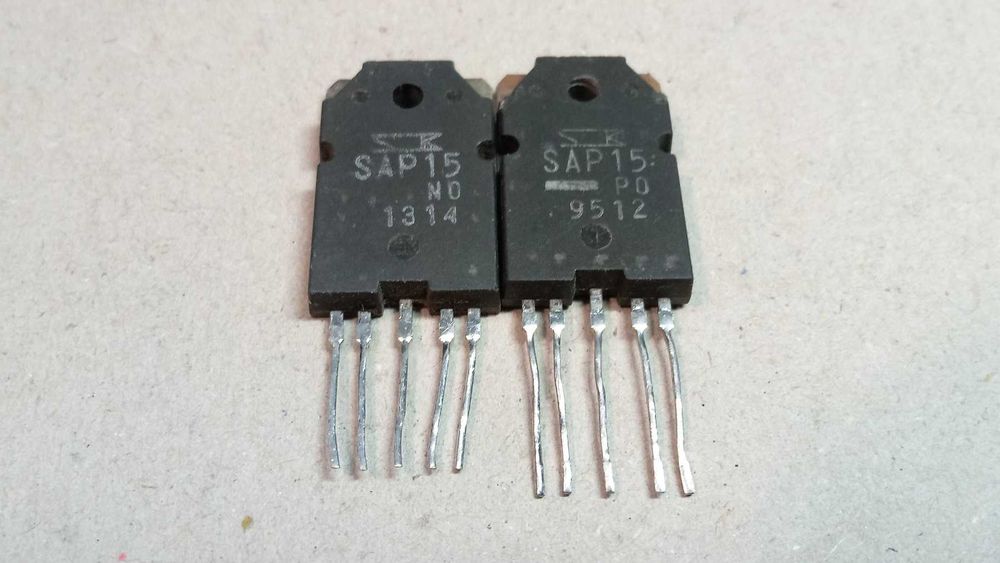 Складові транзистори  SANKEN SAP15P SAP15N. Б/В.