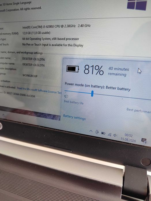 Gotowy Laptop HP Pavilion 15 i5 6200u SSD 12gb RAM NVIDIA GeForce 4gb