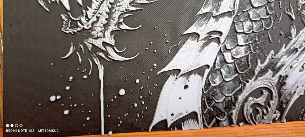 Obraz 3D: Japoński smok - ozdoba prezent niespodzianka upominek