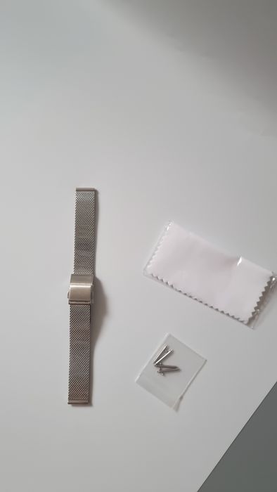 Pasek do zegarka EACHE z siatki ze stali nierdzewnej  14 mm