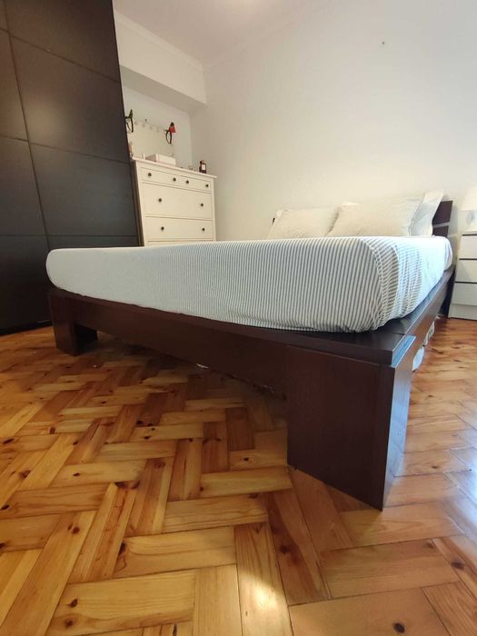 Cama de Casal Queen 160x200cm com colchão