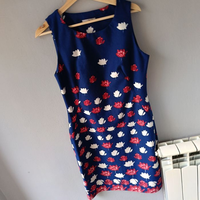 TU 44 XXL wygodna sukienka damska na wiosnę lato do biura