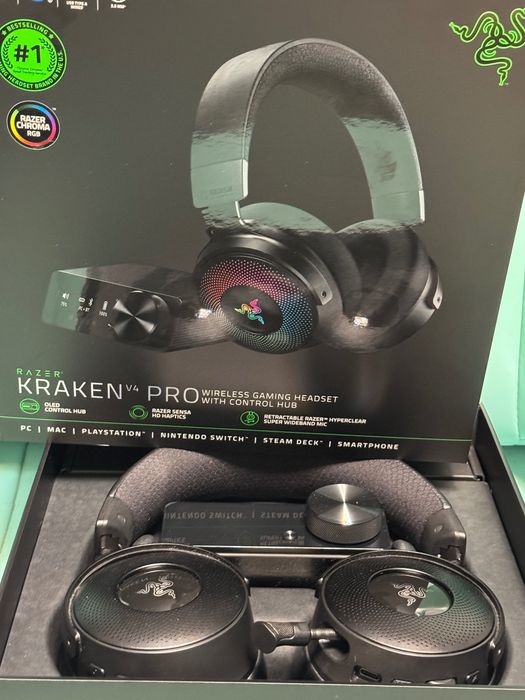 геймерські бeздротові Навушники Razer Kraken V4 Pro Wireless