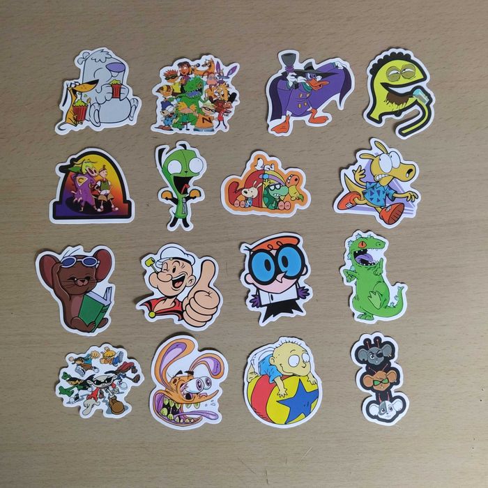 50 Autocolantes Stickers Bonecos Desenhos Animados