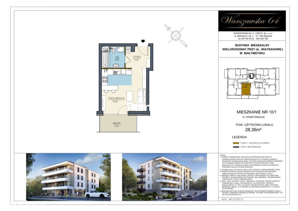 28,36m2 w kameralnym bloku - ul. Wiatrakowa 9