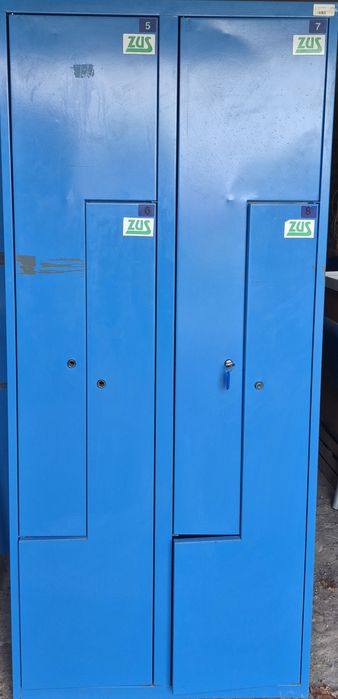 Szafki BHP ubraniowe metalowe 4-komorowe / socjalne / pracownicze-- 6szt