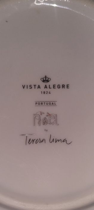 Peça marca Vista Alegre Teresa Lima e prato decorativo Vista Alegre