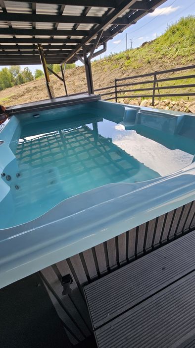 Domek basen jacuzzi sauna duży 12  16 18 20 i wiecej osób