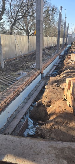 Zlecę wymurowanie muru grubości 38cm z cegły pełnej(1.5 cegły)