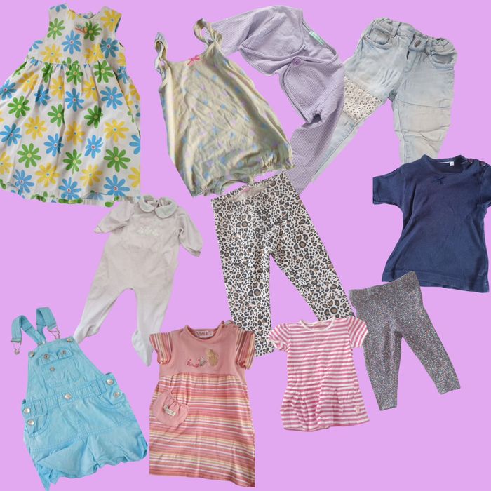 107 peças LOTE 12/18 meses menina
