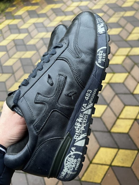 Синие кожаные кроссовки premiata p -43