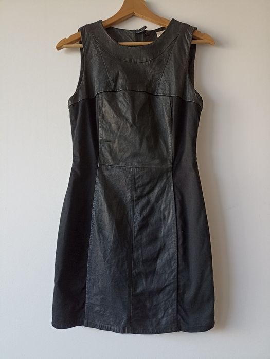 Mała czarna skórzana H&M 36 S