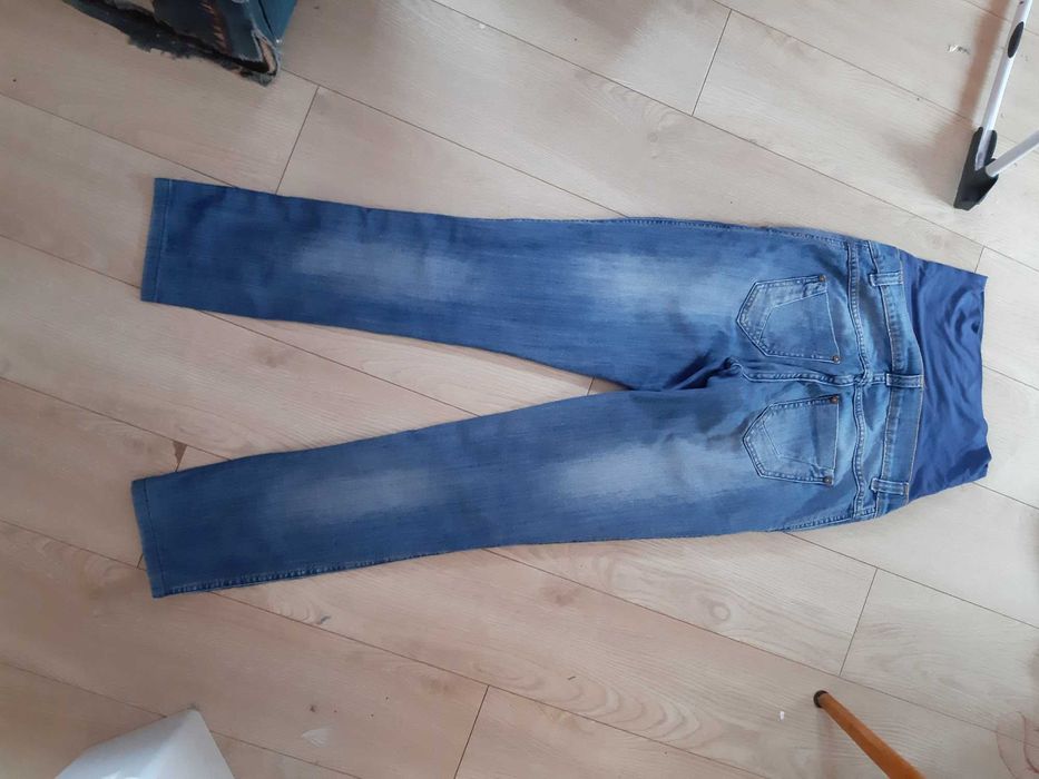 Happymum S spodnie ciążowe z lekkiego jeansu