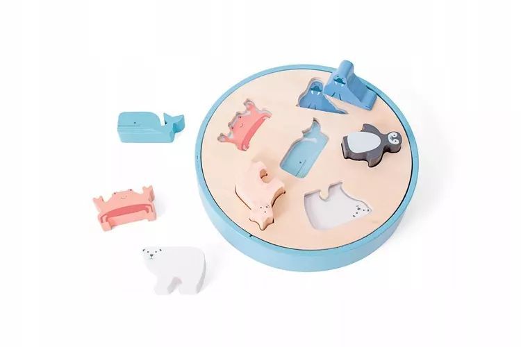 Drewniany sorter Zwierzęta Arktyki. BS Toys