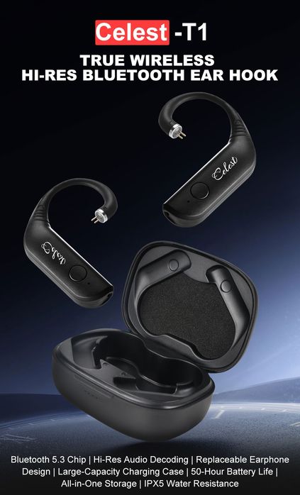 Гарнітура завушини Bluetooth Kinera Celest T1