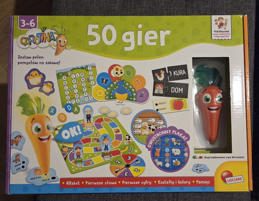 Magiczny Długopis Laboratorium 50 Gier Carotina Lisciani 3-6 lat