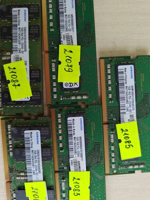 Память для ноутбуков DDR4, DDR3, DDR5