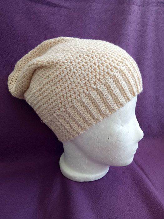 Handmade ręcznie robiona czapka silk+cashmere