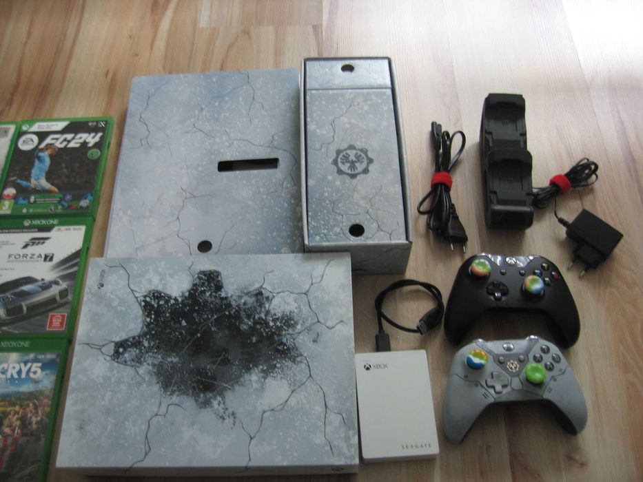 Konsola Xbox One X Gears 5 oryginał plomba 5TB full zestaw gry