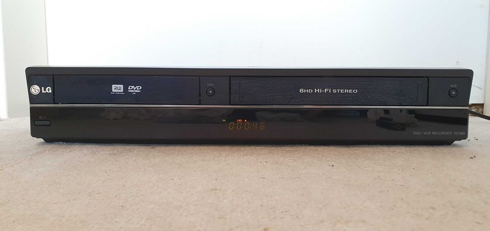 LG RC388, combo VHS DVD, magnetowid