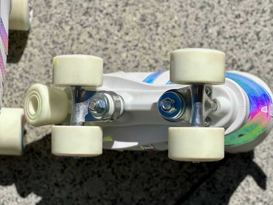 Patins Clássicos de 4 Rodas, Oxelo QUAD100 - TAM.36 (Muito Bom Estado)