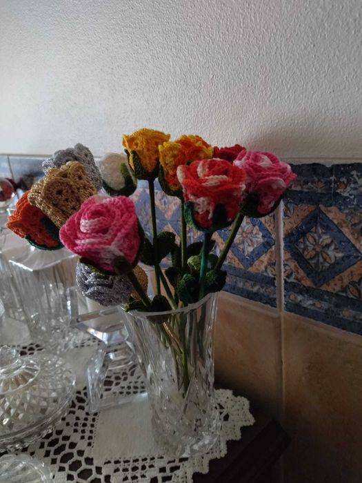Flores em Crochet