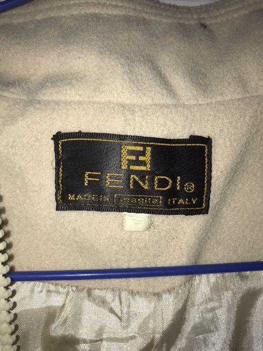 Винтажная женская куртка Fendi кашемир