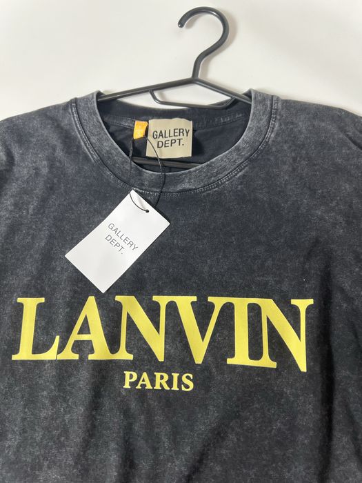Футболка Lanvin x Gallery Dept  тішка лан він галері деп   галері  депт drill y2k lanvin paris