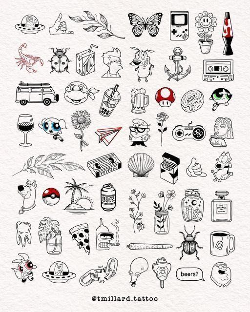 tatuagens simples fine line
