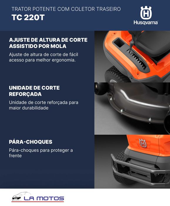 Trator de jardim Husqvarna TC 220T