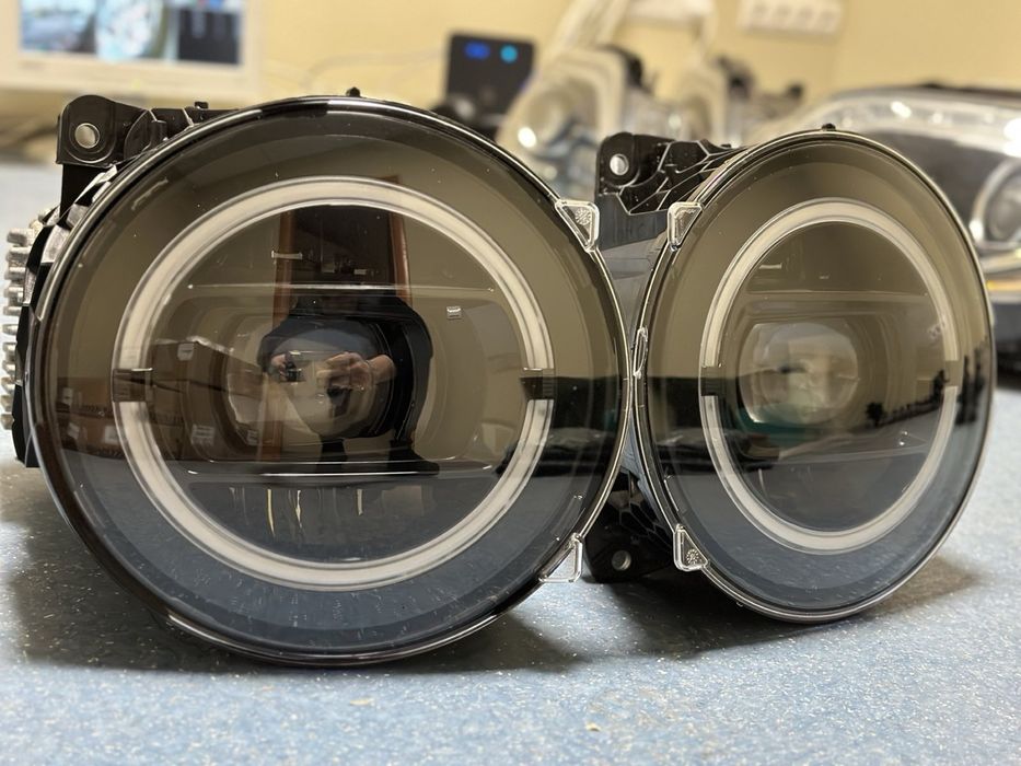 Фары оригинал мерседес G 463 464 куб черные рестайлинг идеальные